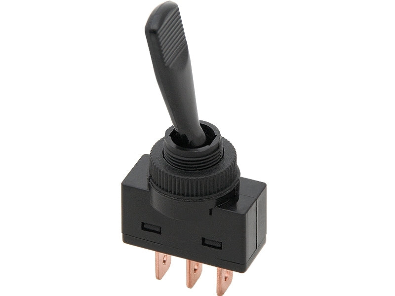 SCHAKELAAR - ON/OFF - 12V 20A - ZWART - 3 polig SCHAKELAAR - ON/OFF - 12V 20A - ZWART - 3 polig